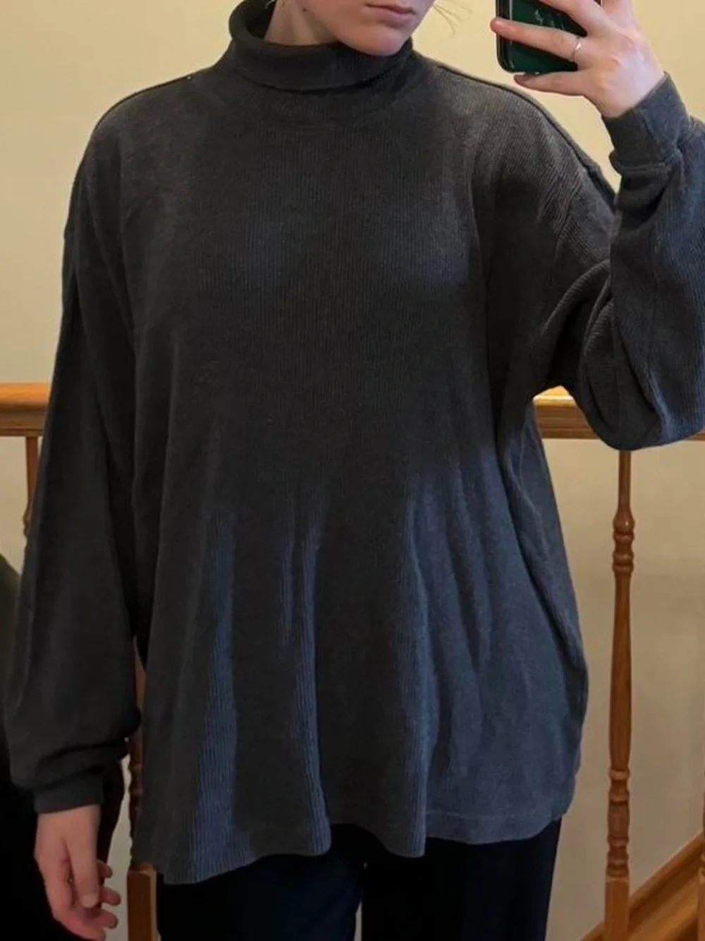 vintage alfani dark grey turtle neck